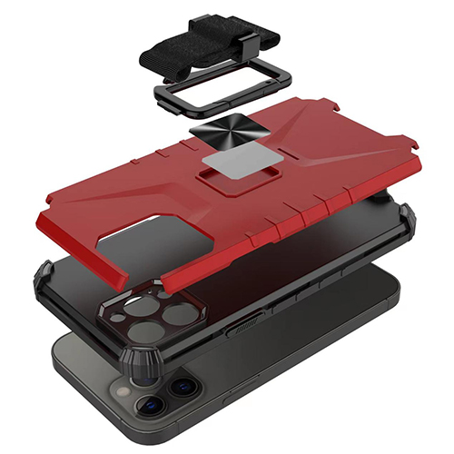 Fire-hjørnes anti-dråpe mobilveske