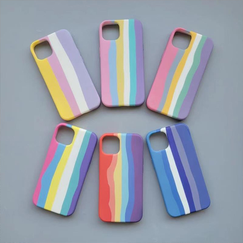 Silikon Rainbow Pattern Telefonveske