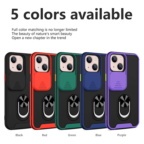 Skyv kameradeksel Telefonveske med ringholder